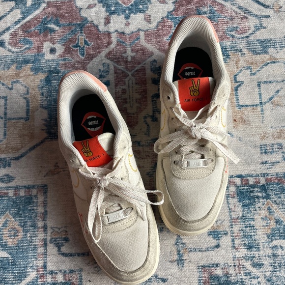 Women’s Nike Air Force 1 07 Low Leather Synthetic Coconut Milk - Picture 2 of 11